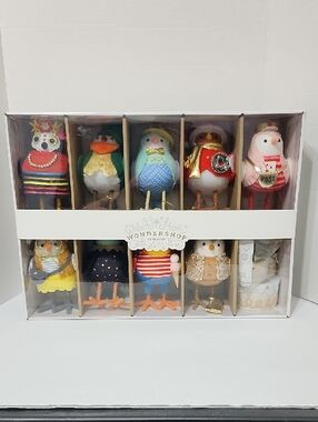 Wondershop 2025 Featherly Friends Anniversary Collection Set Holiday 9 Birds New